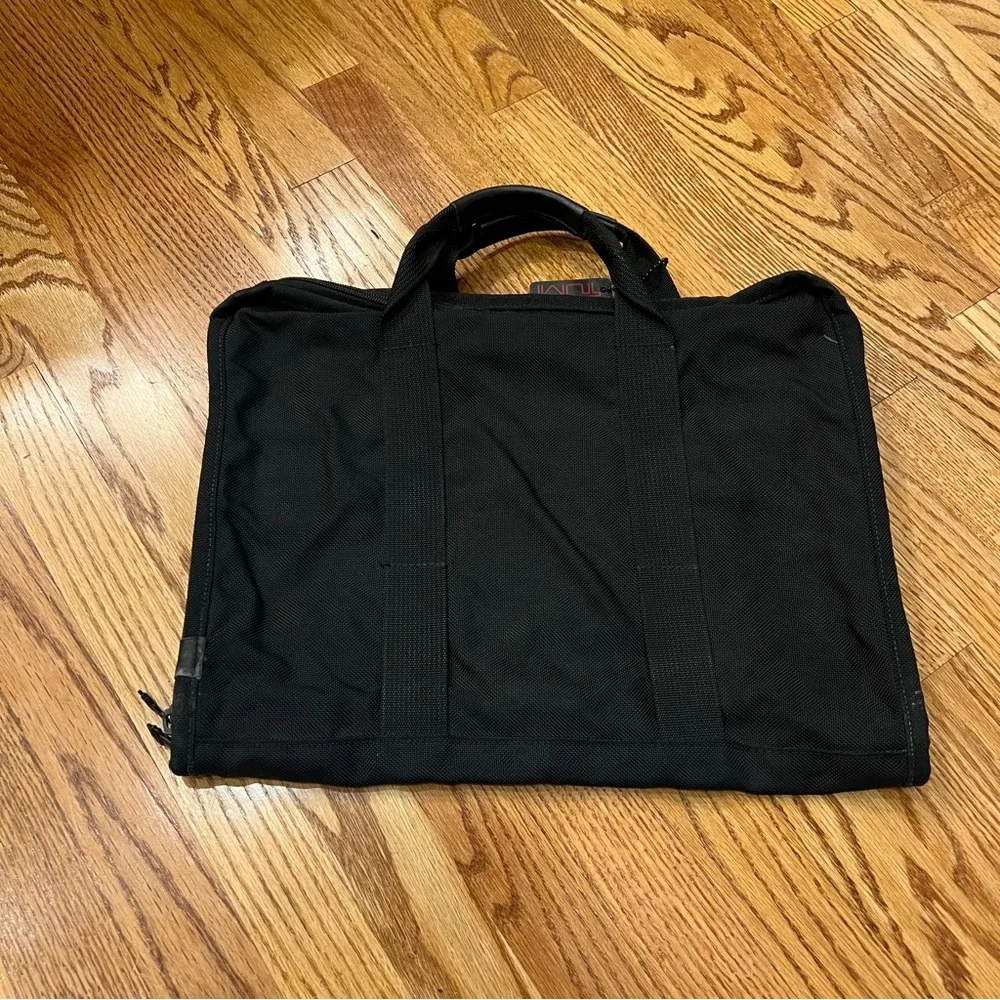 Tumi Slim Soft-sided Ballistic Nylon Briefcase Laptop Bag Travel Black Vintage